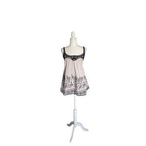 Debbie Miller for Rigo Polka Dot Floral Babydoll Top – Size M